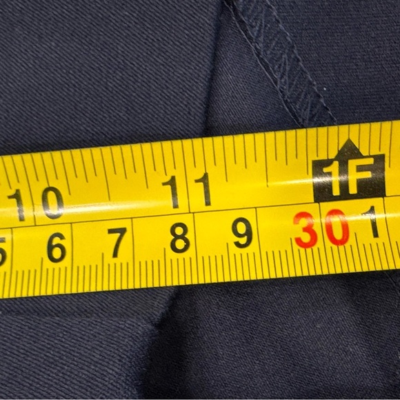 LAUREN RALPH LAUREN WOMENS NAVY BLUE SHORTS STRETCH  SIZE 14 - Picture 9 of 12